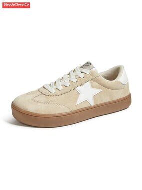 Wide Toe Box Suede PU Sneakers Minimalist Retro Casual Walking Tennis Shoes